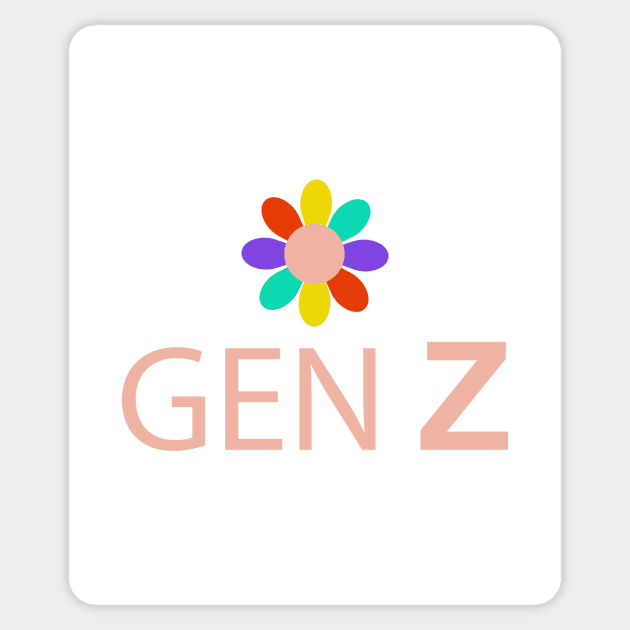 generation z gen z and proud Sticker by sugarcloudlb-studio